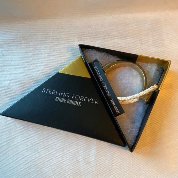 Sterling Forever Shine Bright Gold Bracelet with Rope - Picture 5 of 8